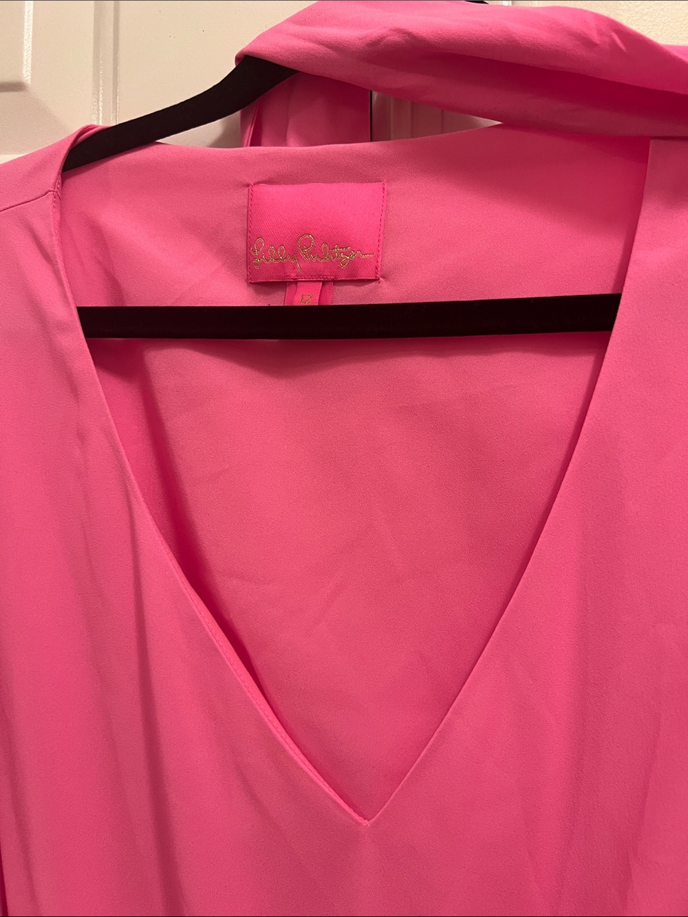 Vibrant Pink ruffled Martha Dress by Lilly Pulitzer Size 12 - Picture 6 of 9